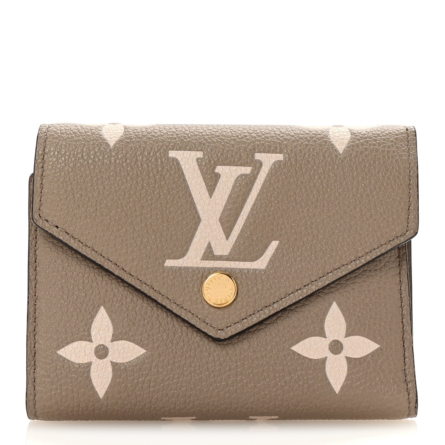 Empreinte Monogram Giant Victorine Wallet Tourterelle Creme