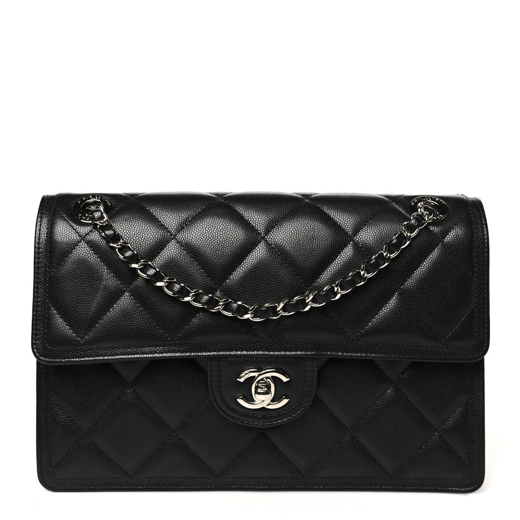 Caviar Quilted Small Sweet Classic Flap Black