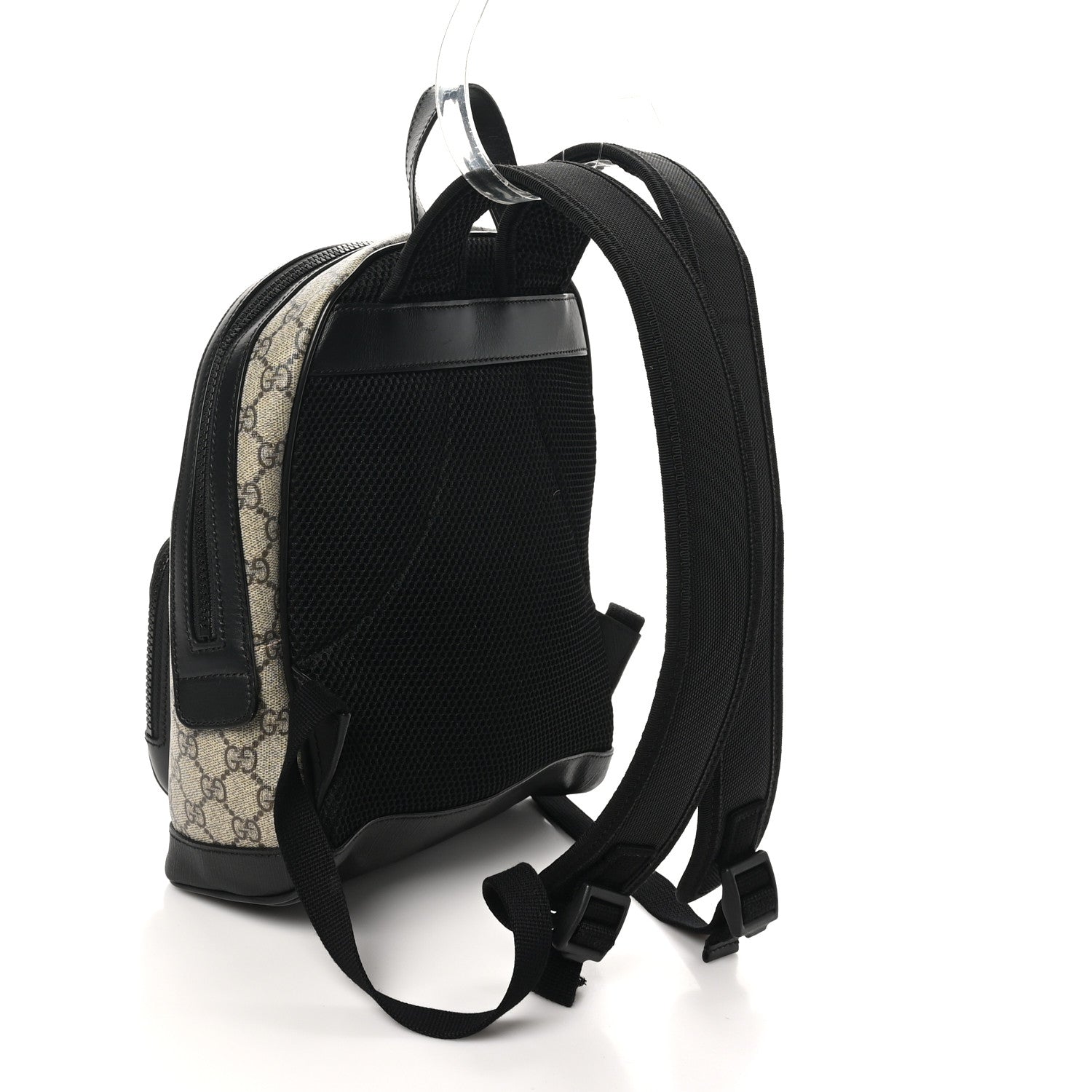 GG Supreme Monogram Small Eden Day Backpack Black