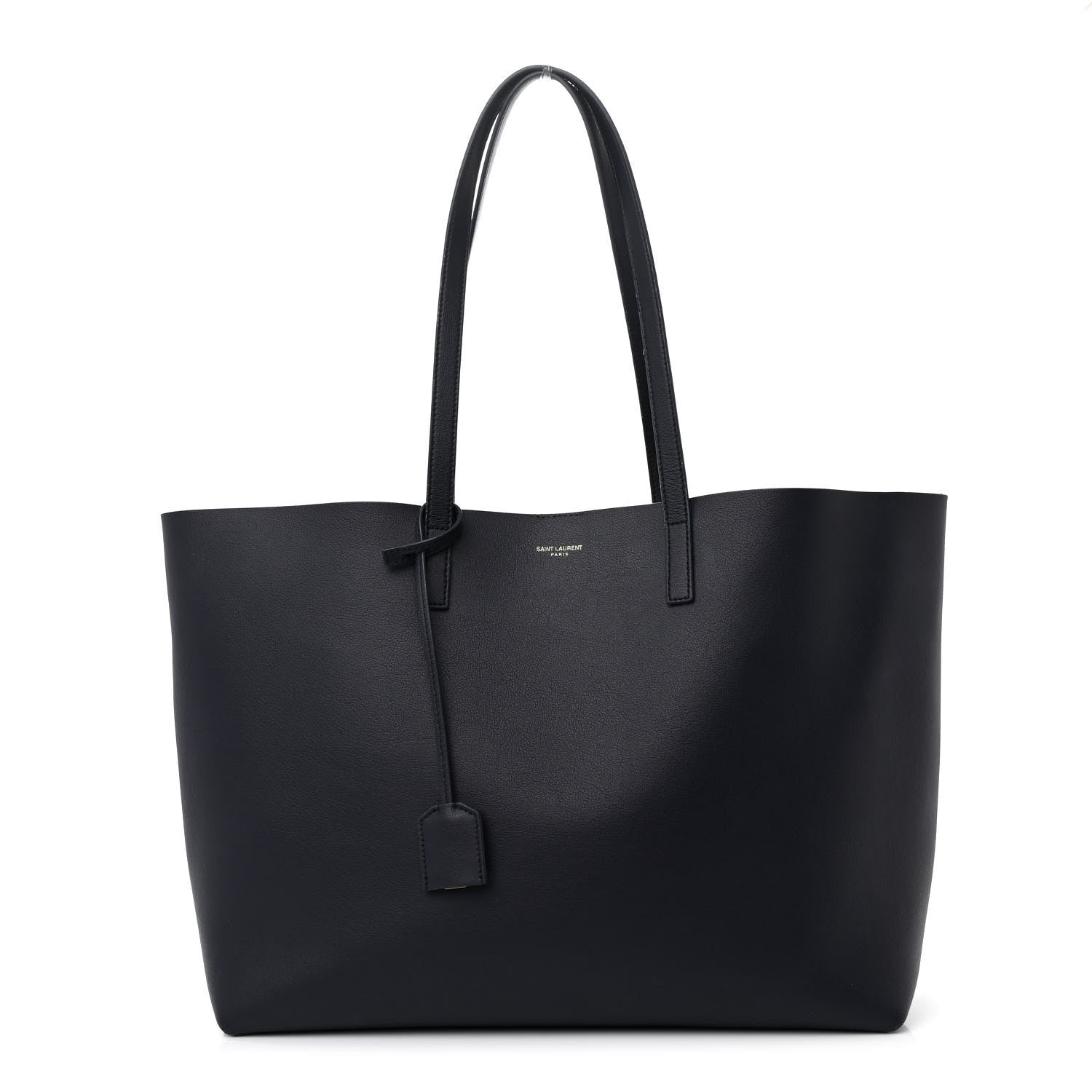 Calfskin Large Shopping Tote Deep Marine