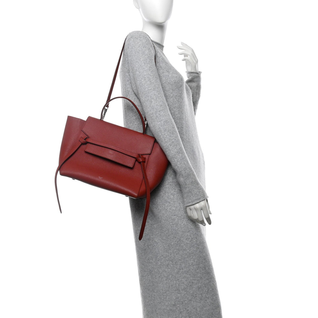 Grained Calfskin Mini Belt Bag Rust