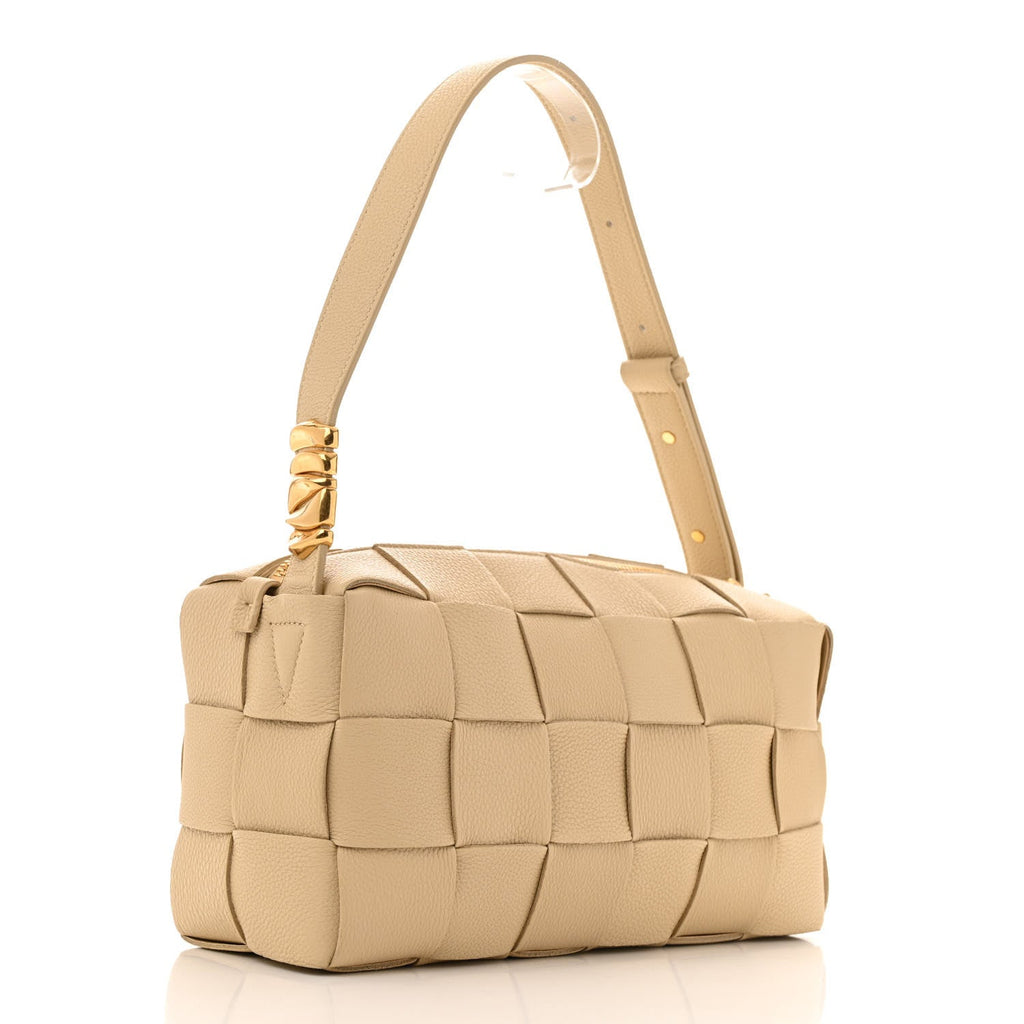 Calfskin Maxi Intrecciato Brick Cassette Bag Porridge