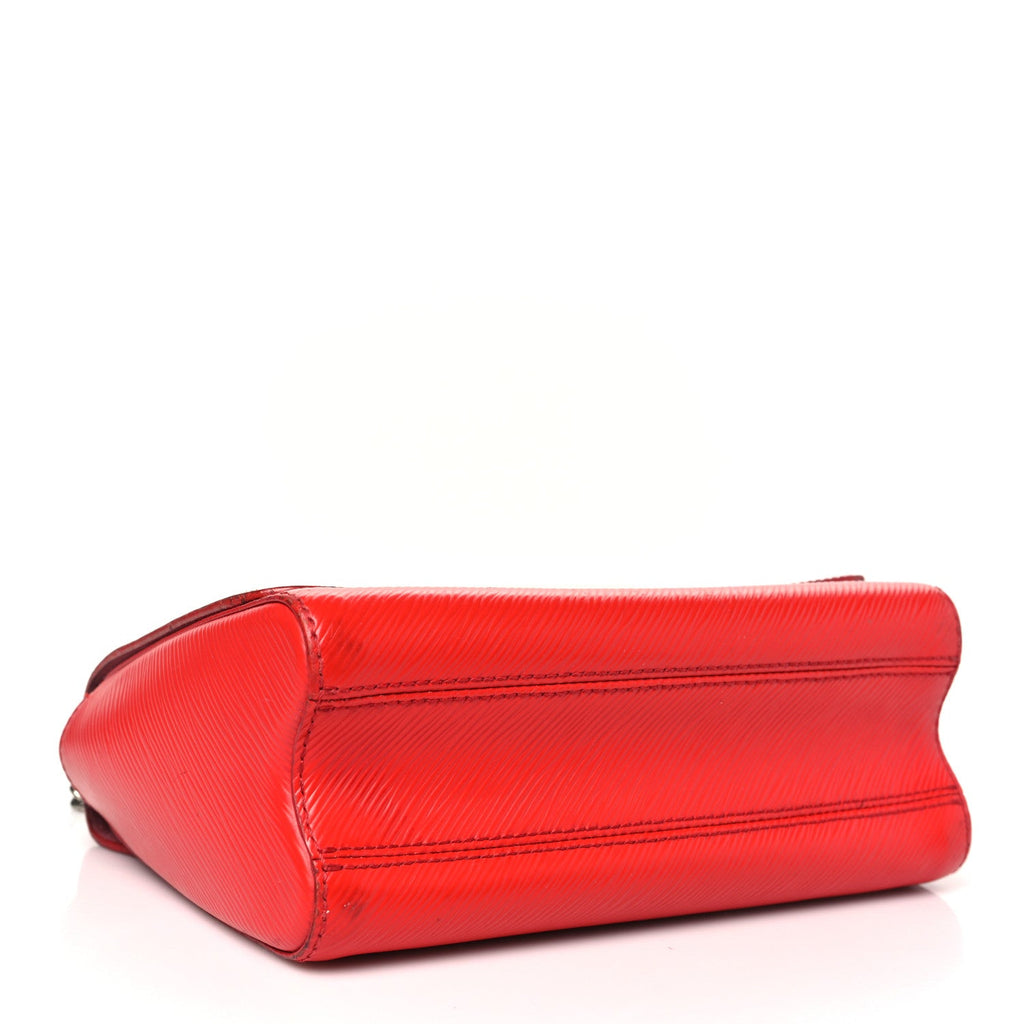 Epi Twist Shoulder Bag MM Coquelicot