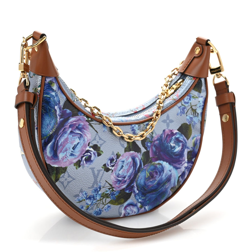Metallic Monogram LV Garden Loop PM Blue