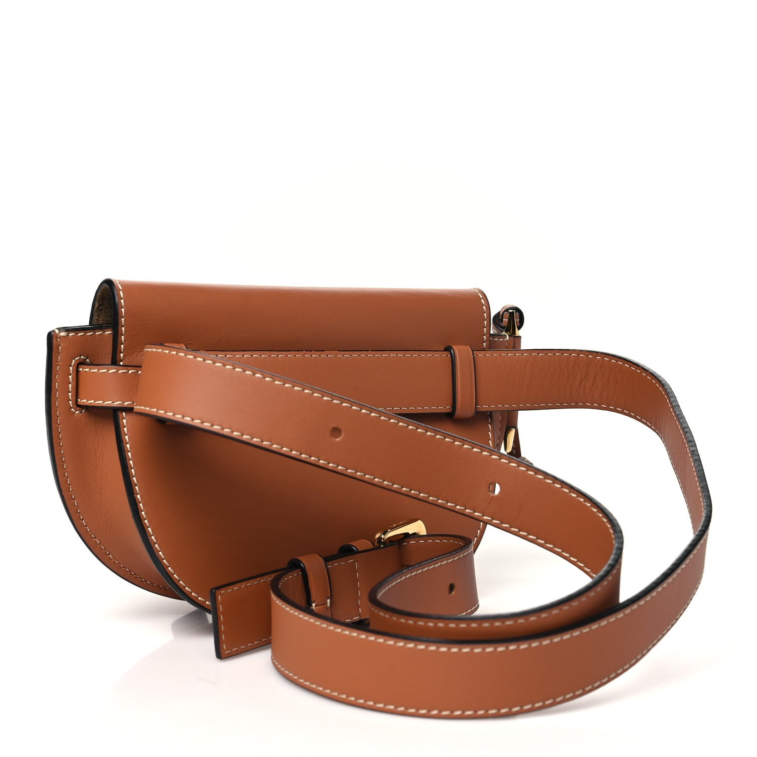 Calfskin Mini Gate Crossbody Bag  Rust