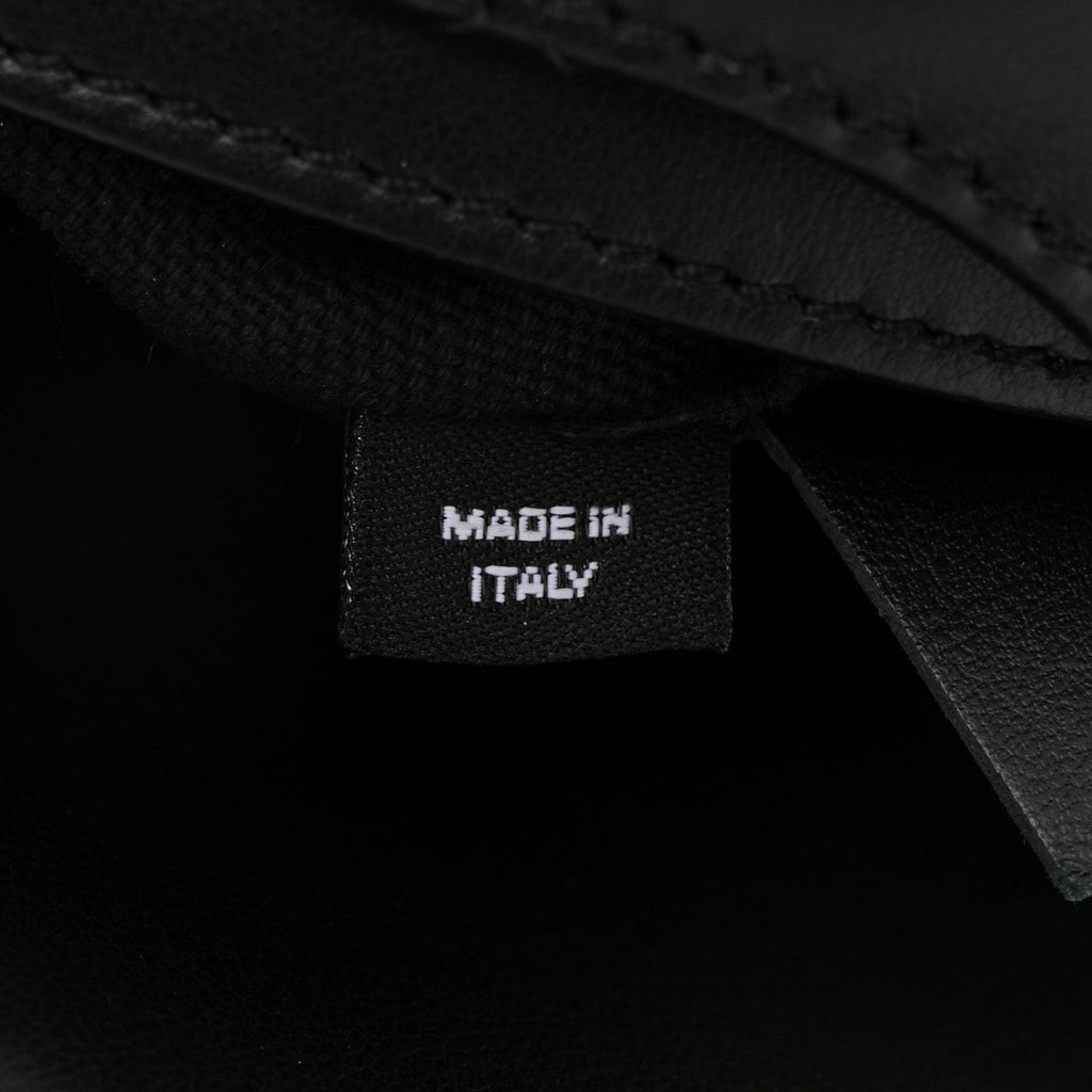 Calfskin Quilted CC Uniform Flap Belt Bag Black