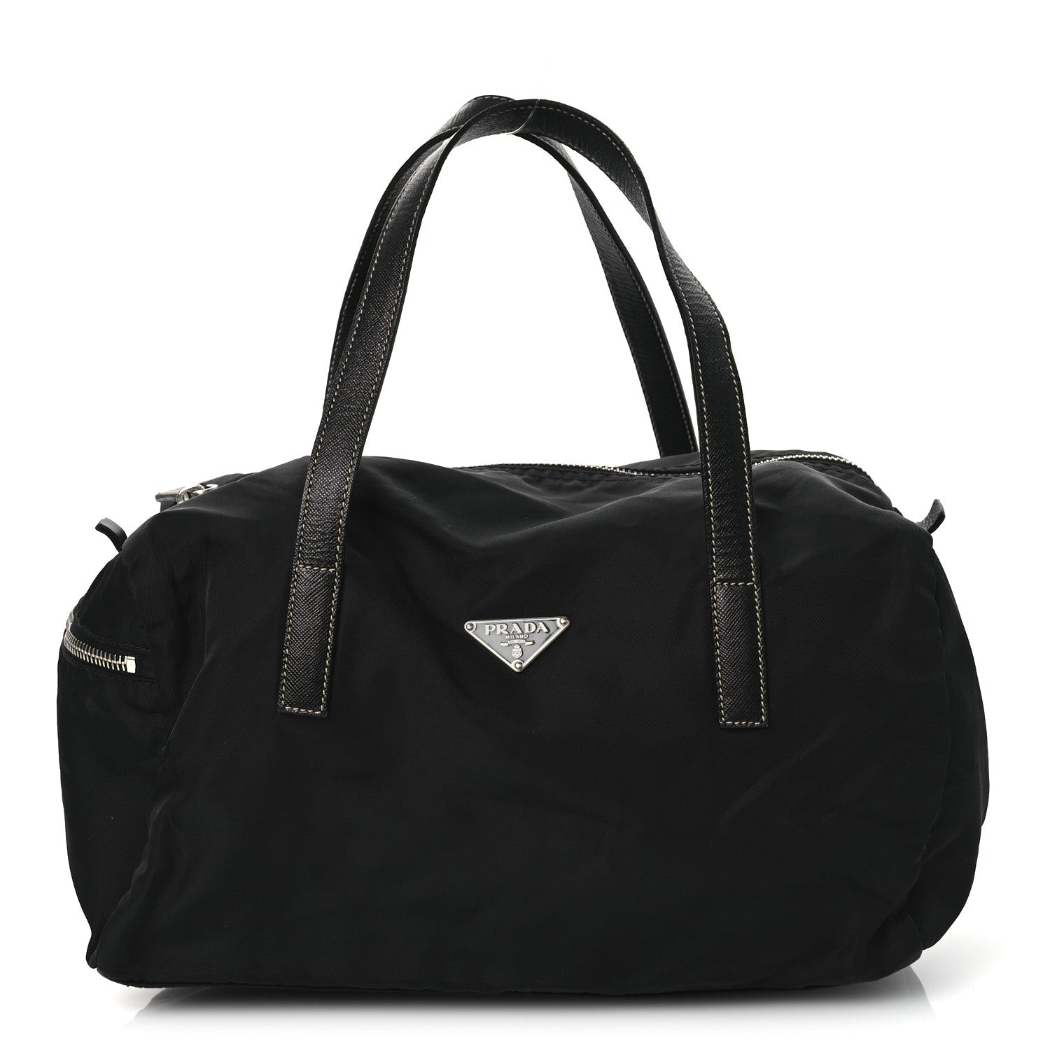 Tessuto Nylon Semitracolla Shoulder Bag Black