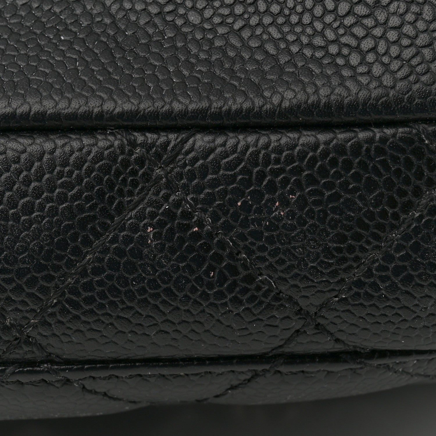 Caviar Quilted Grand Shopping Tote GST Black
