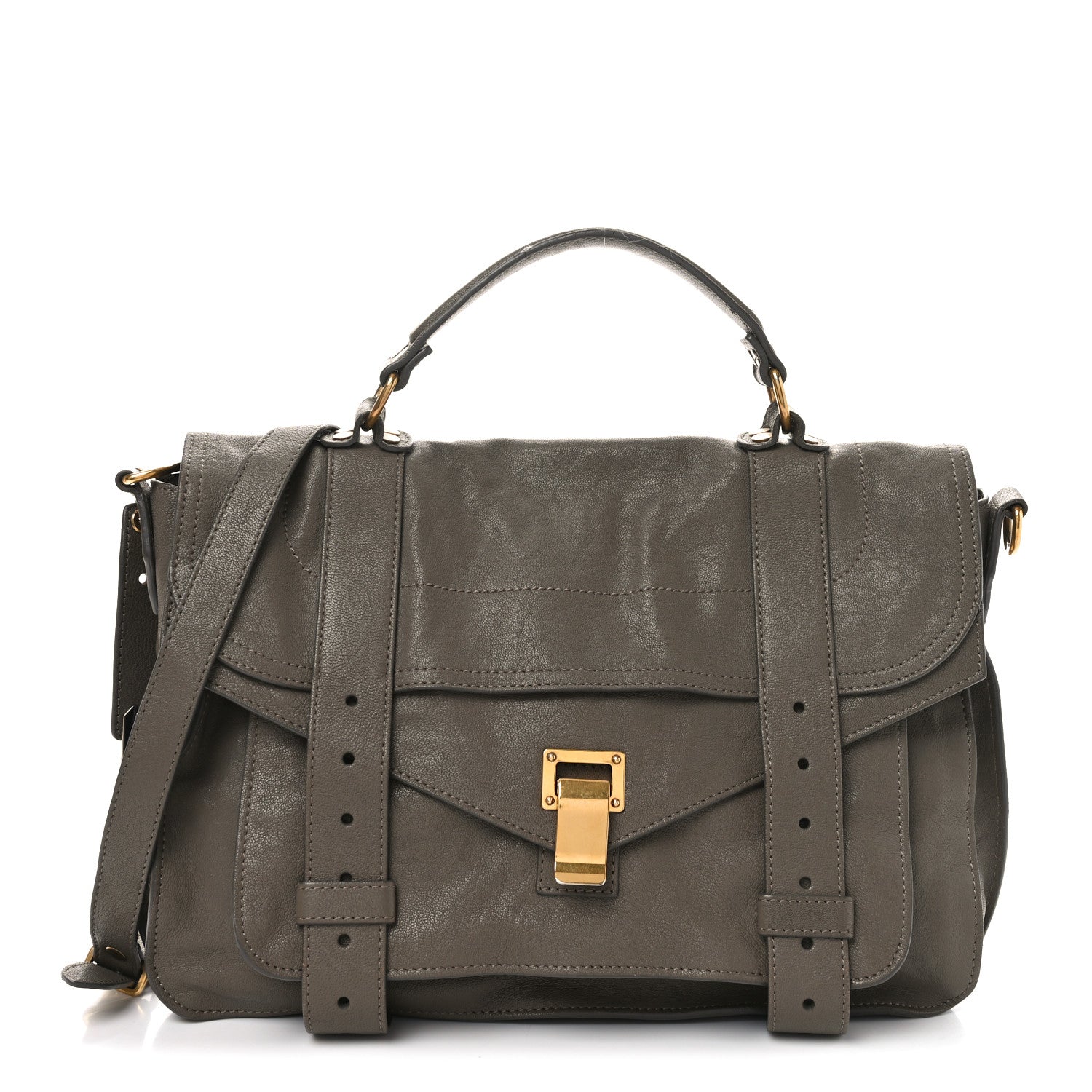 Lambskin Medium PS1 Satchel Smoke