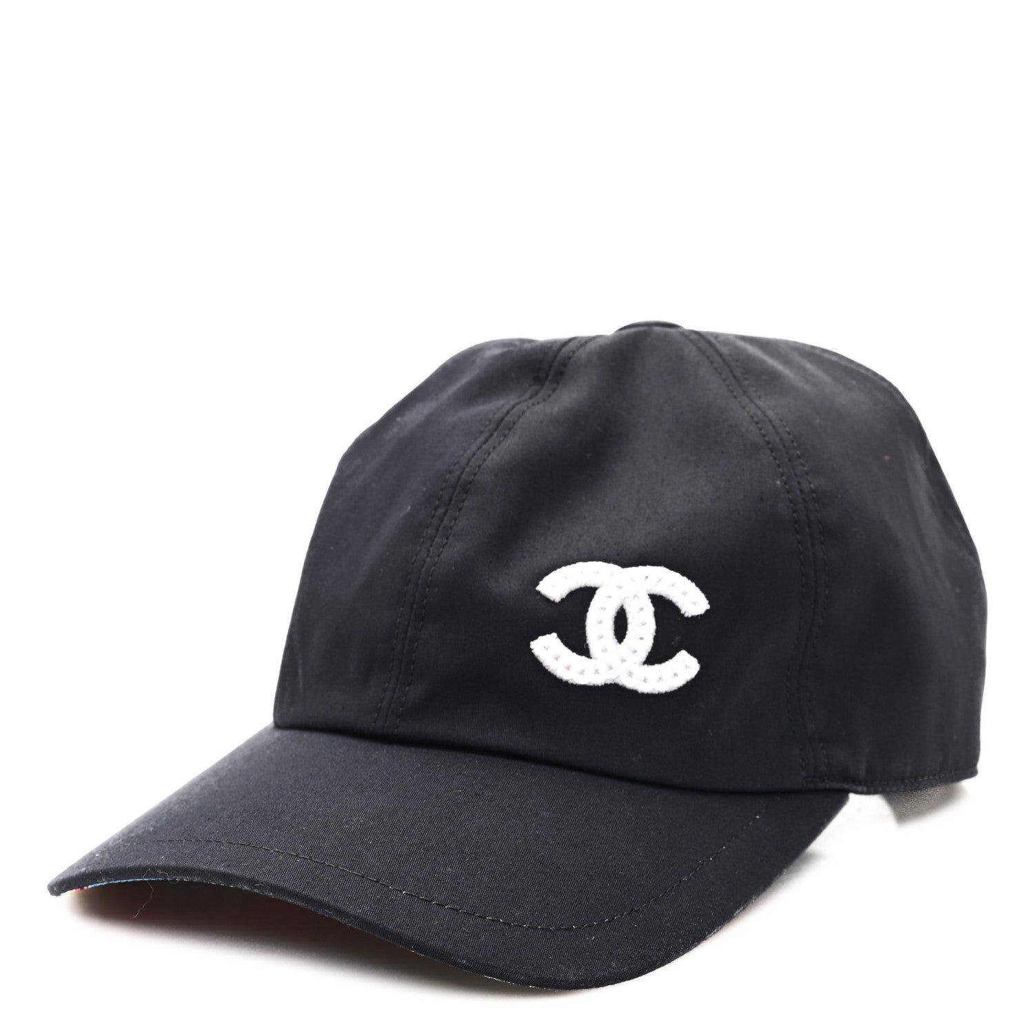 Cotton Sequin CC Cap Hat Black