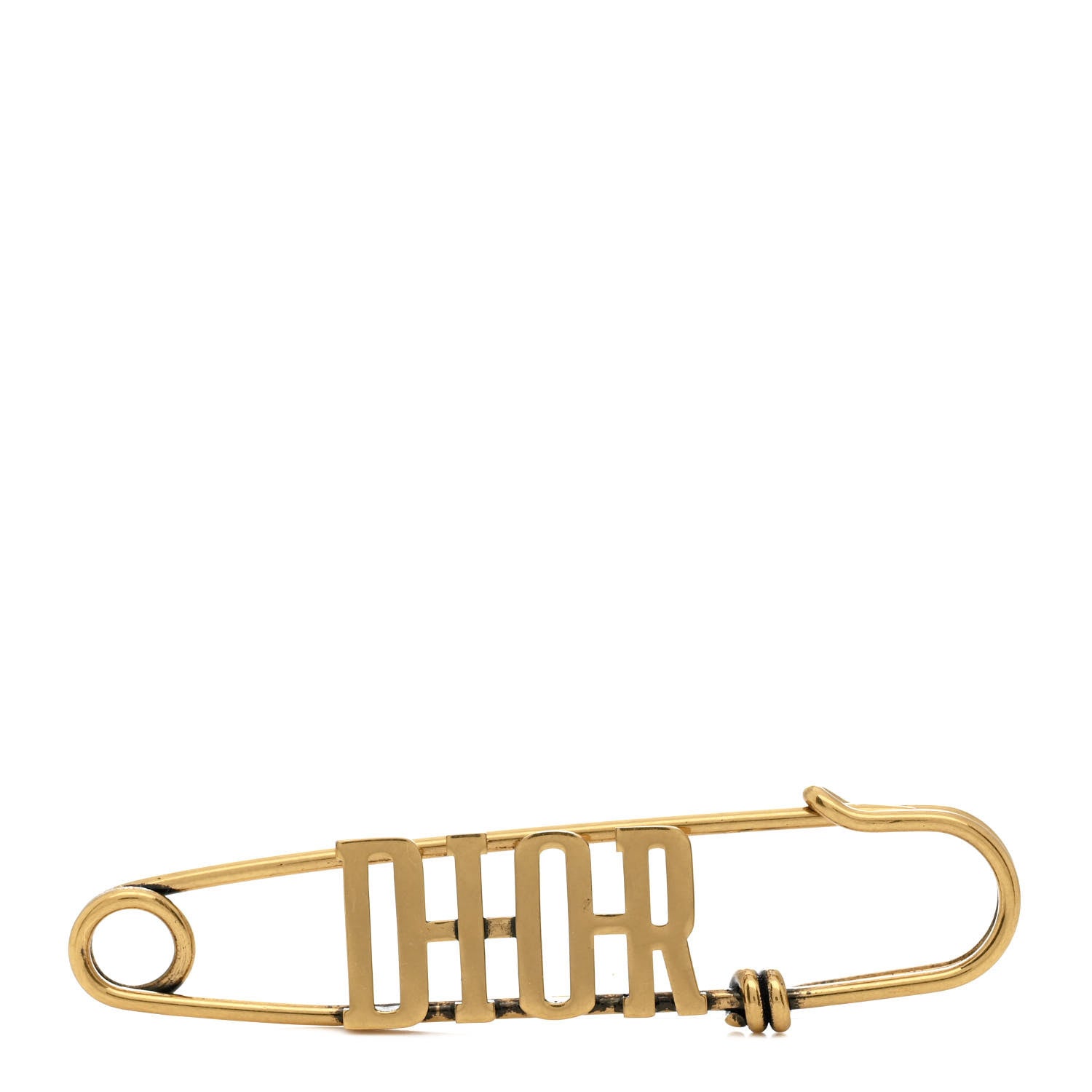 Logo Brooch Gold