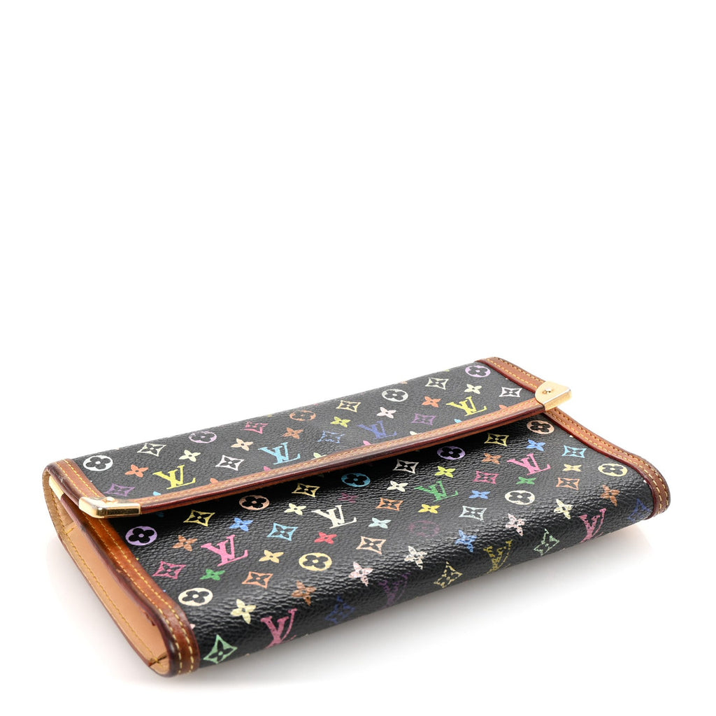 Monogram Multicolor Porte Tresor International Wallet Black