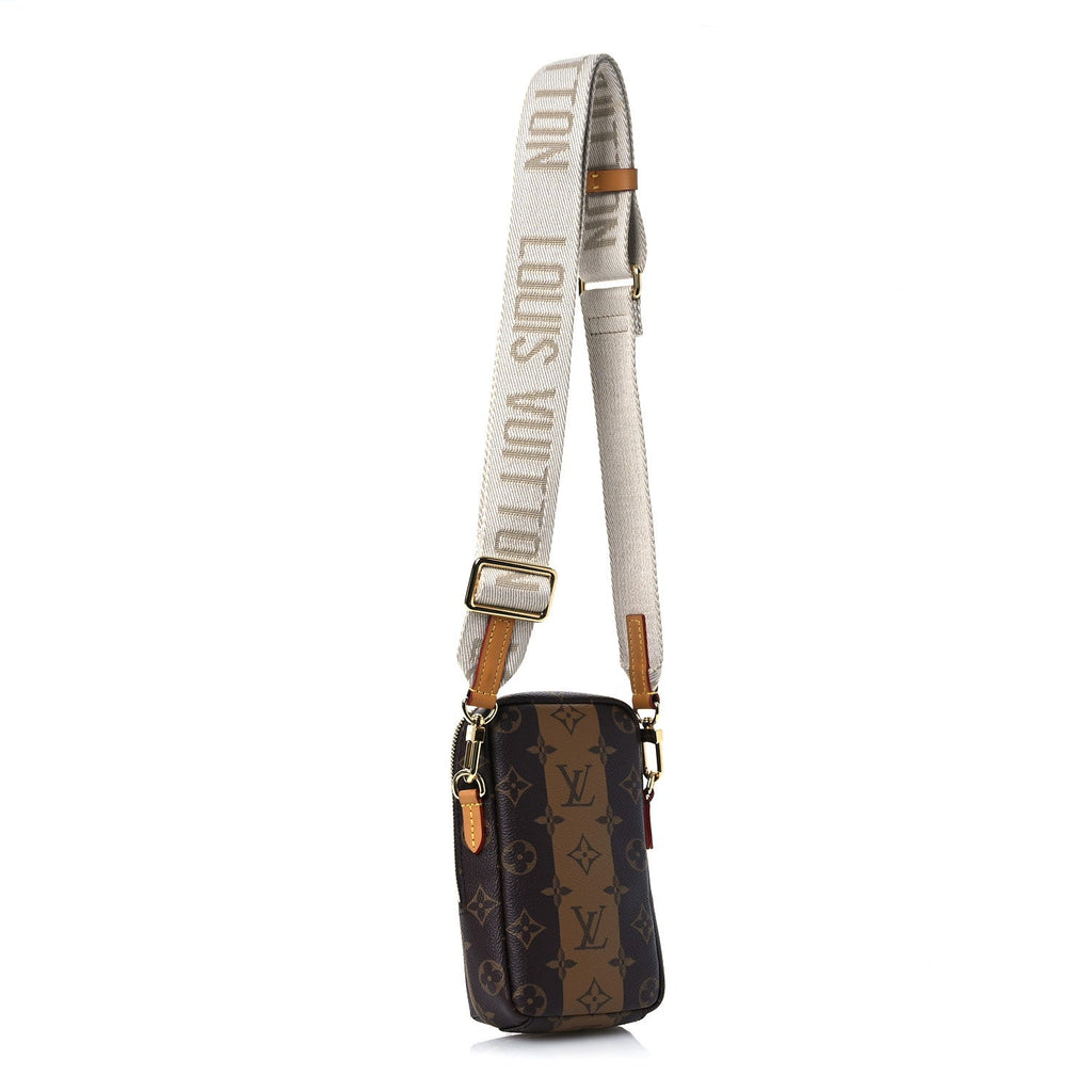 X NIGO Reverse Monogram Flat Double Phone Pouch