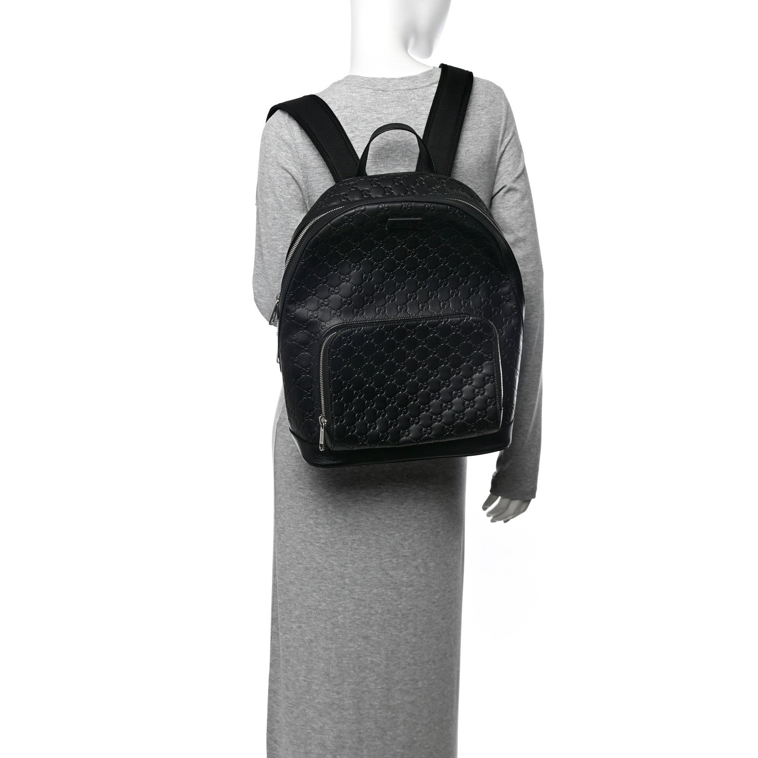 Guccissima Signature Day Backpack Black