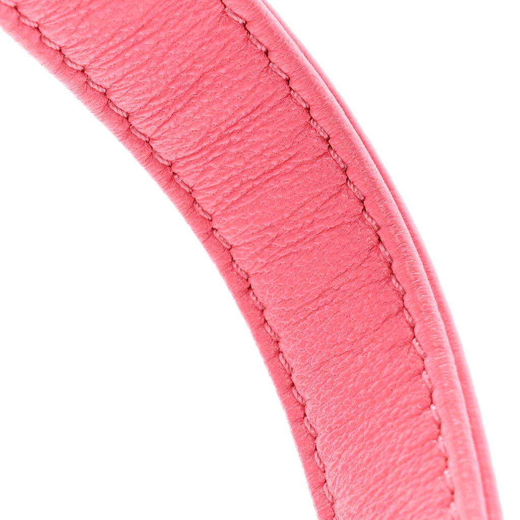 Lambskin Plexiglass Quilted Coco Love Mini Flap Pink