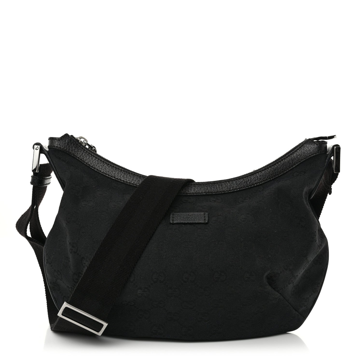 Monogram Medium Half Moon Hobo Black