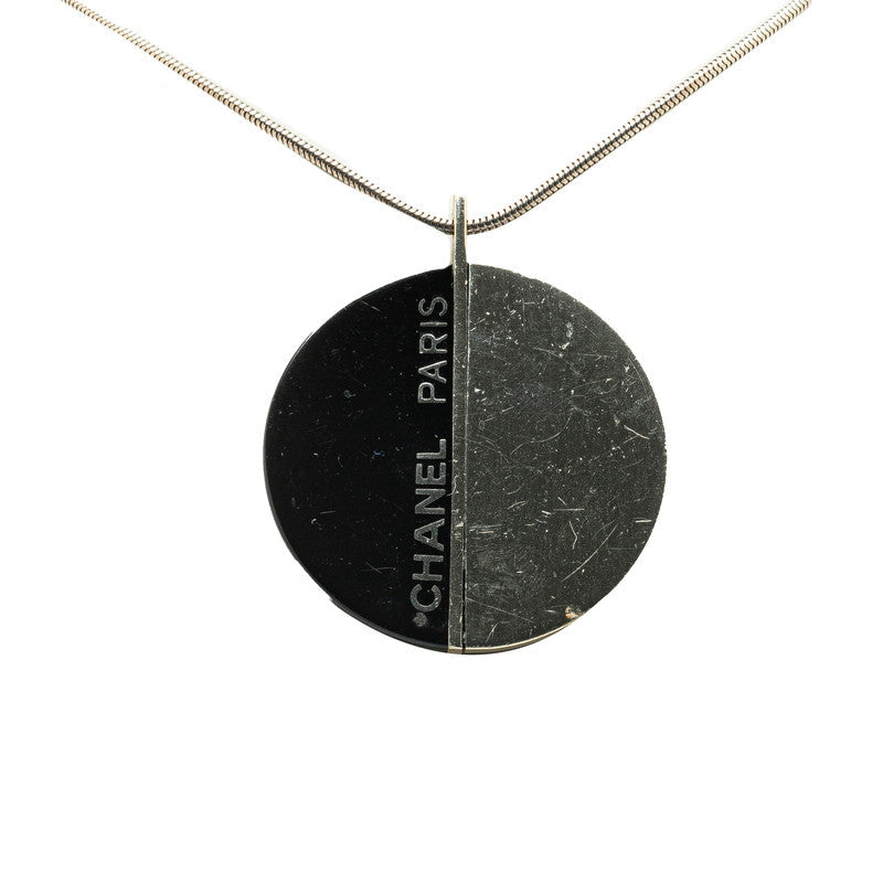 Chanel Metal Logo Necklace 00A