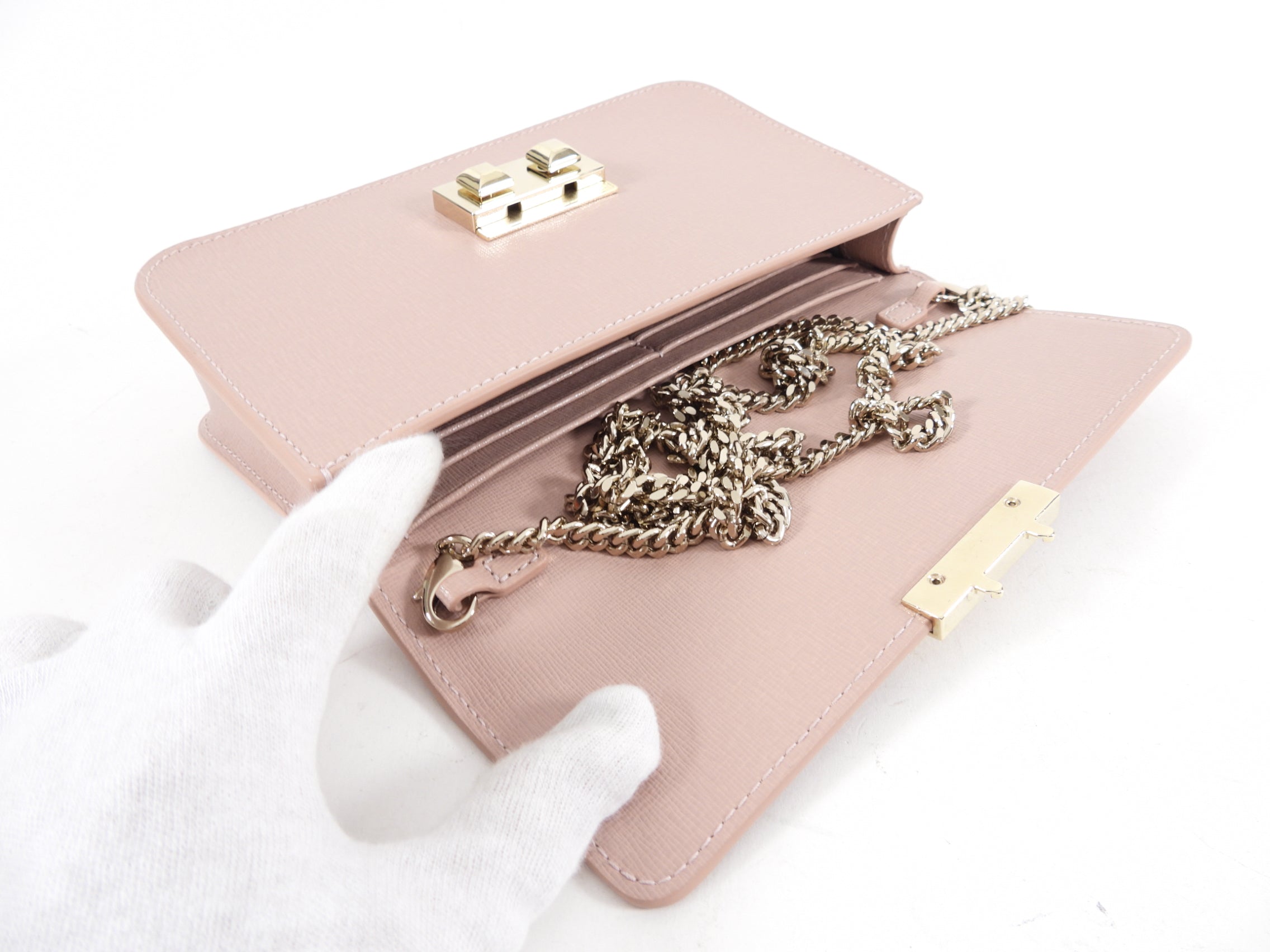 Furla Pale Quartz Pink Small Crossbody Bag