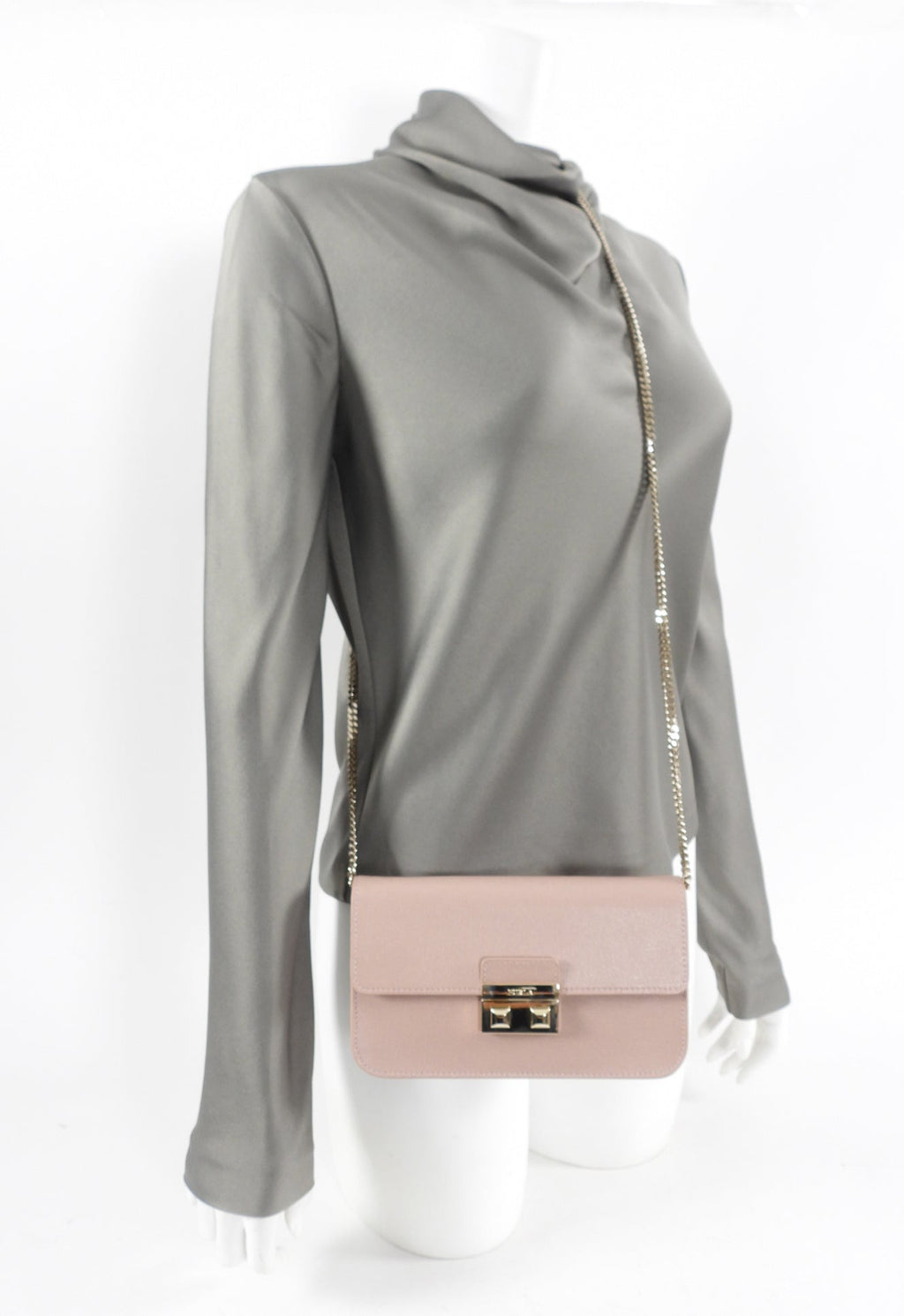 Furla Pale Quartz Pink Small Crossbody Bag