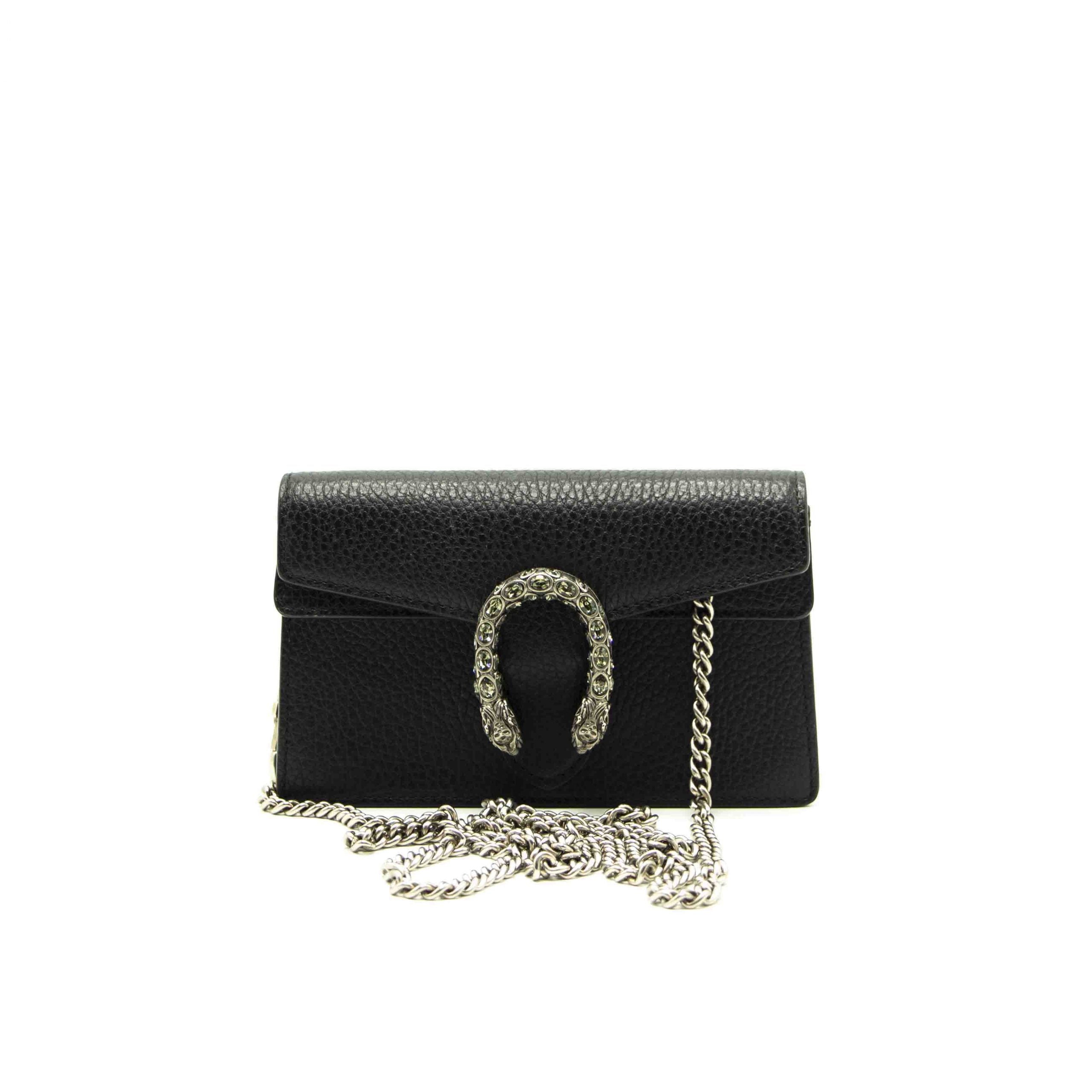 Gucci Dionysus Leather Super Mini Bag