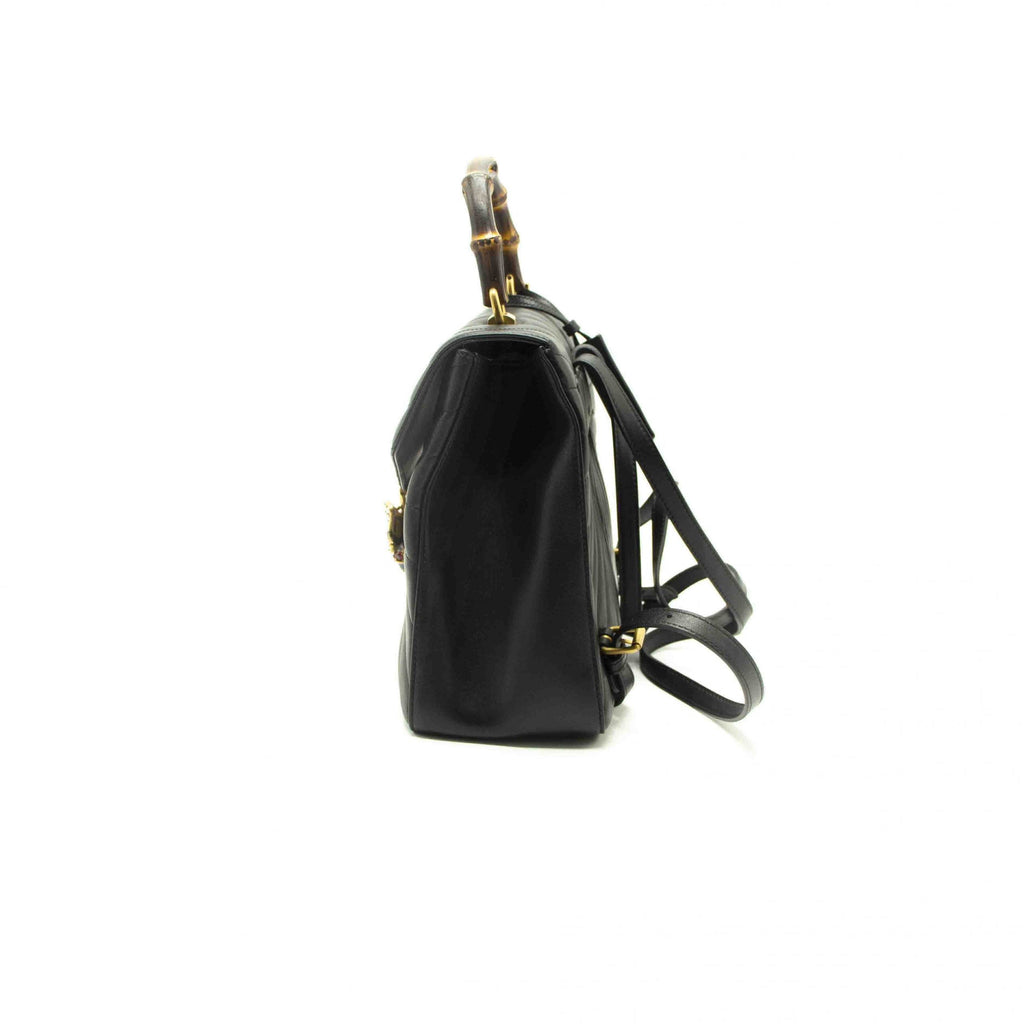 Gucci Queen Margaret Black Quilted Leather Backpack