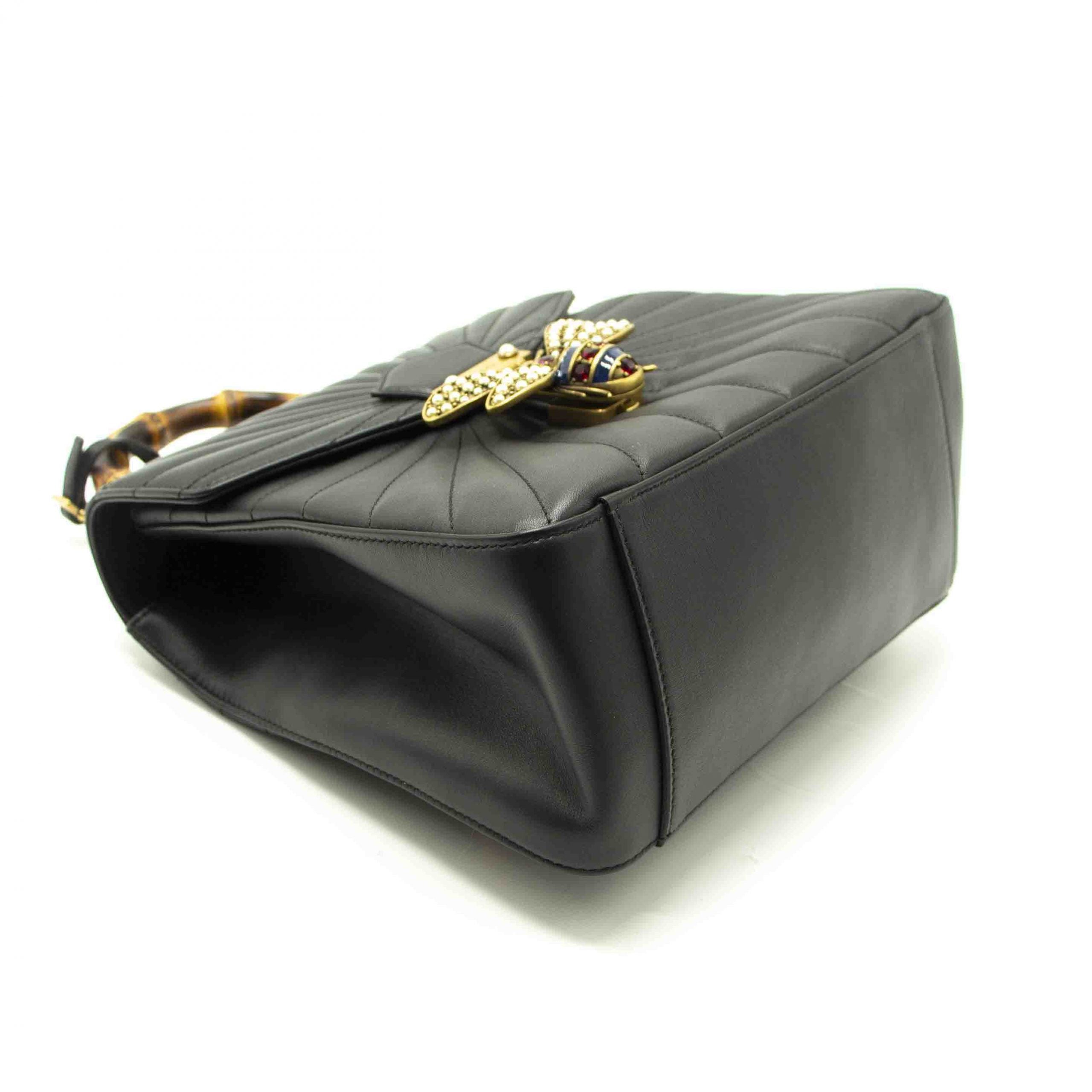 Gucci Queen Margaret Black Quilted Leather Backpack