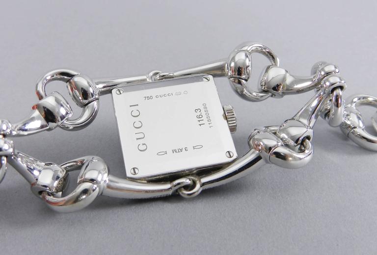 Gucci Ladies White Gold Diamond Malachite Signoria Wrist watch Ref YA116306