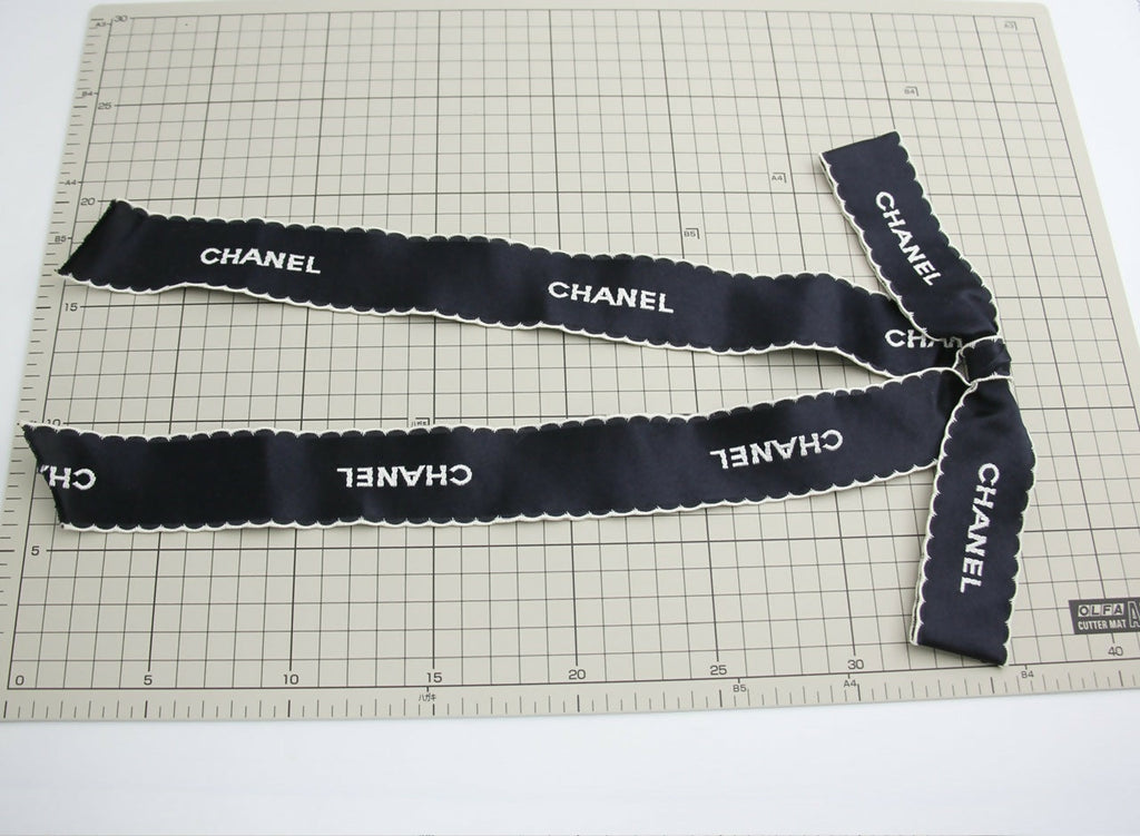 Chanel Vintage 1981-85 Silk Bow Long Ribbon Brooch