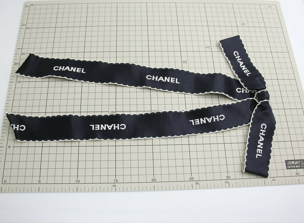 Chanel Vintage 1981-85 Silk Bow Long Ribbon Brooch