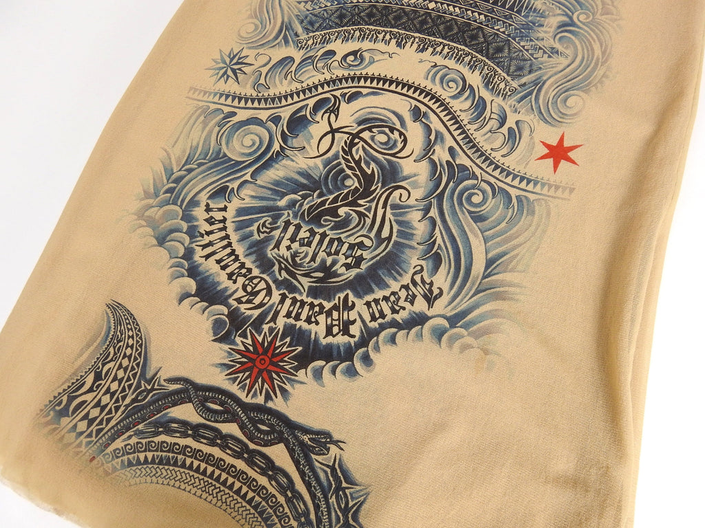Jean Paul Gaultier Soleil Vintage Mesh Tattoo Bodycon Dress – L / 10
