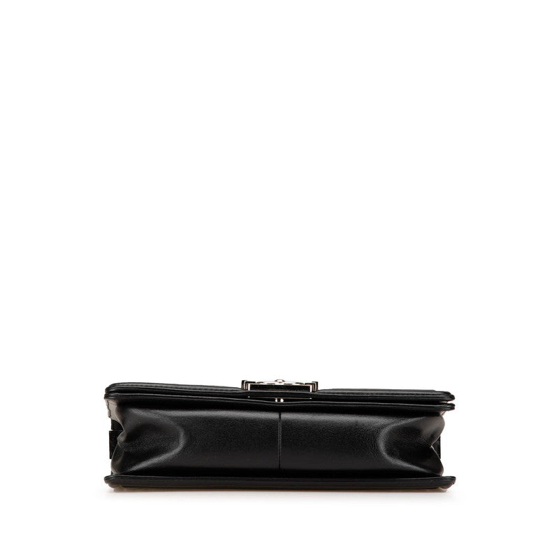 Chanel Boy Chanel Chevron V Stitch Lambskin Patent Leather Shoulder Bag