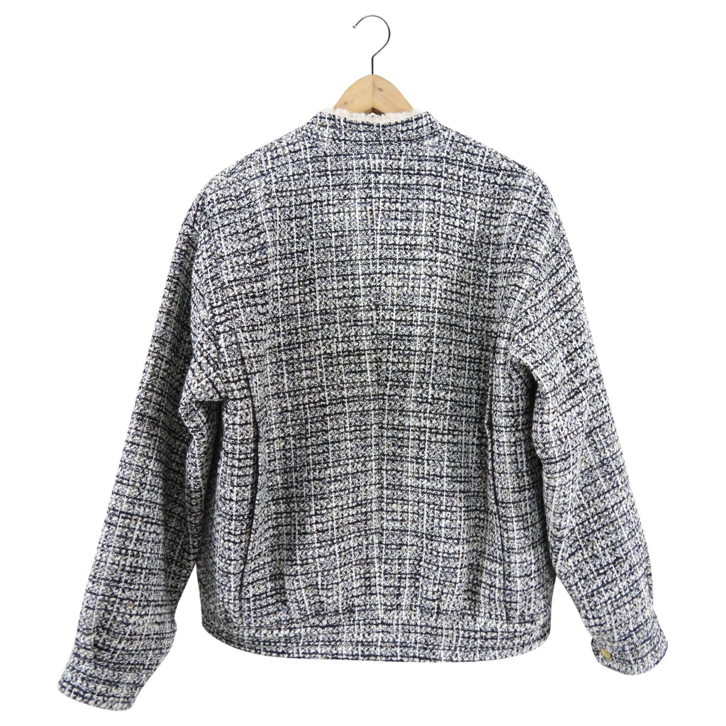 Giambattista Valli AW21 Tweed Faux Shearling Jacket - IT40 / S