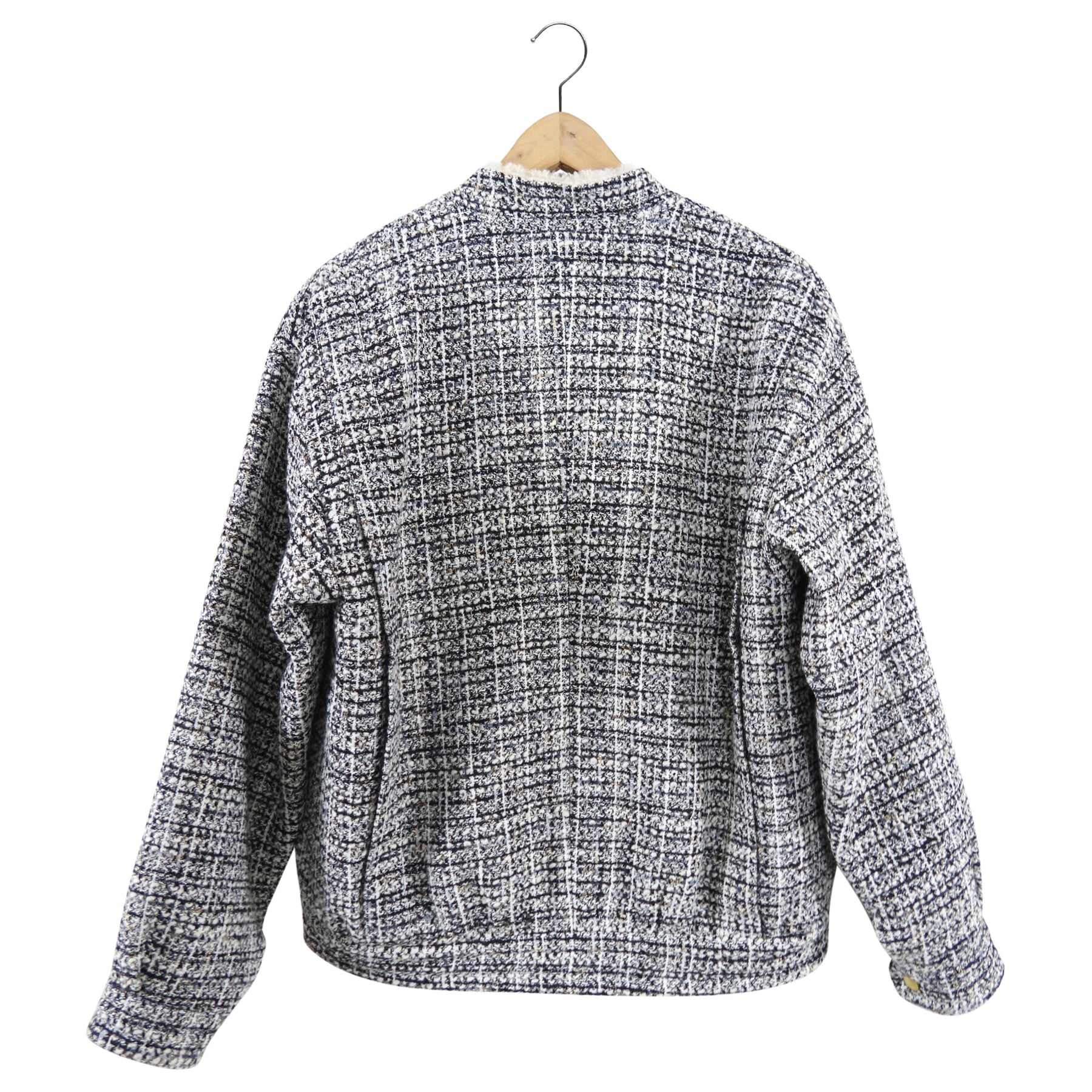 Giambattista Valli AW21 Tweed Faux Shearling Jacket - IT40 / S