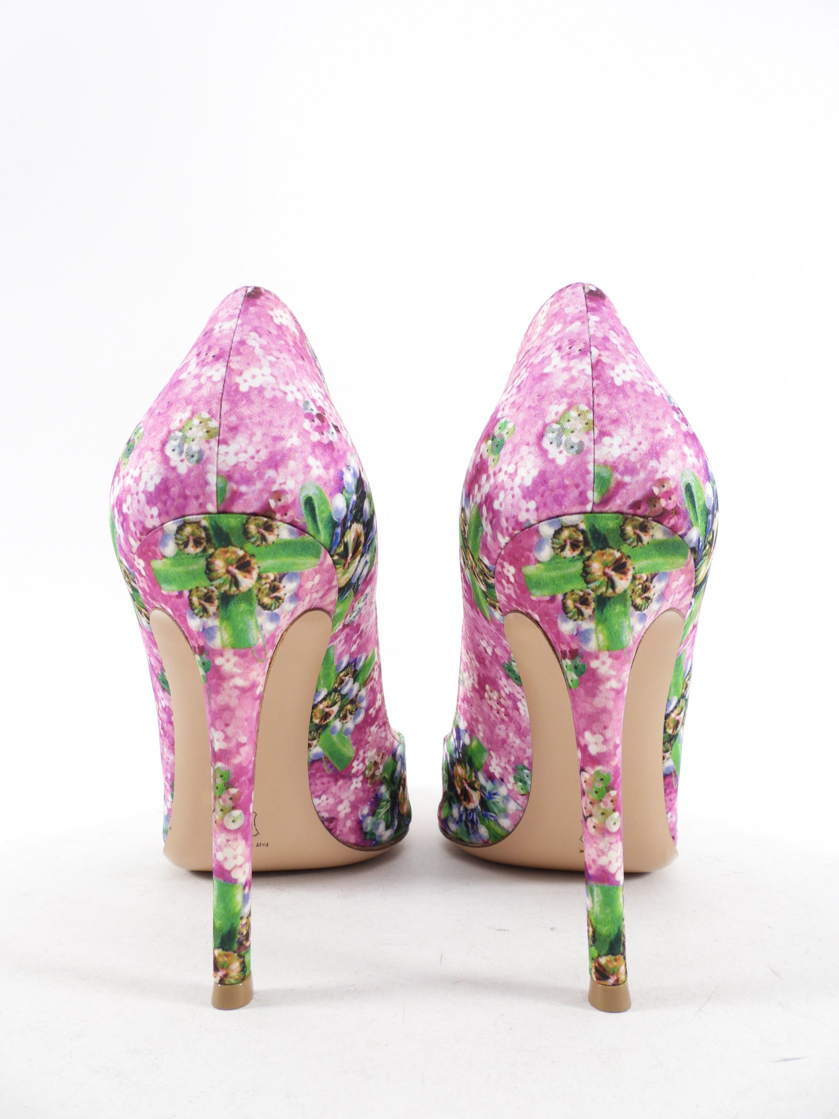 Gianvito Rossi x Mary Katrantzou Pink Floral Pump - 38.5