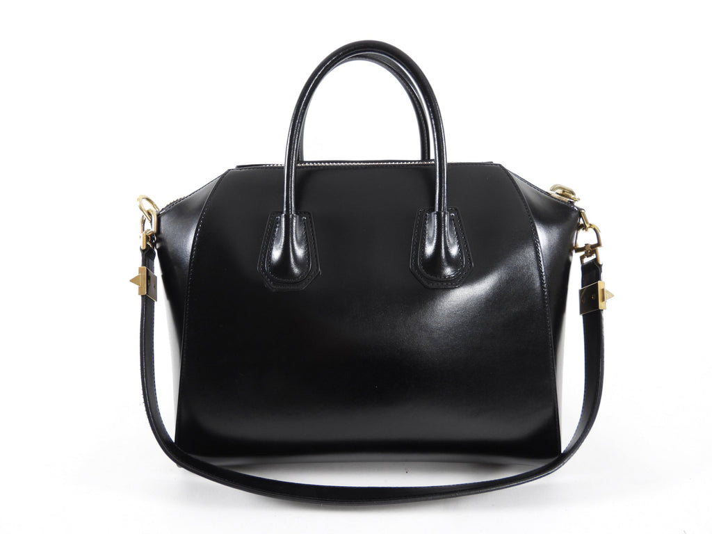 Givenchy Antigona Medium Black Smooth Leather Bag