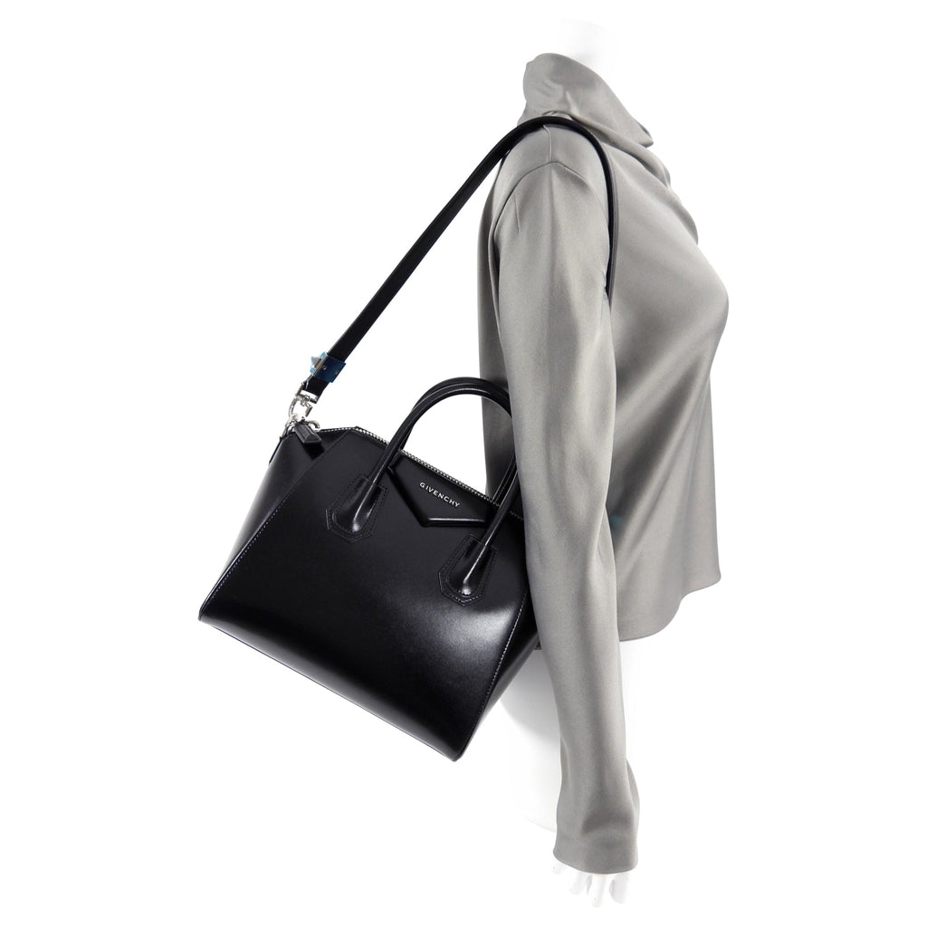 Givenchy Black Leather Small Antigona Bag