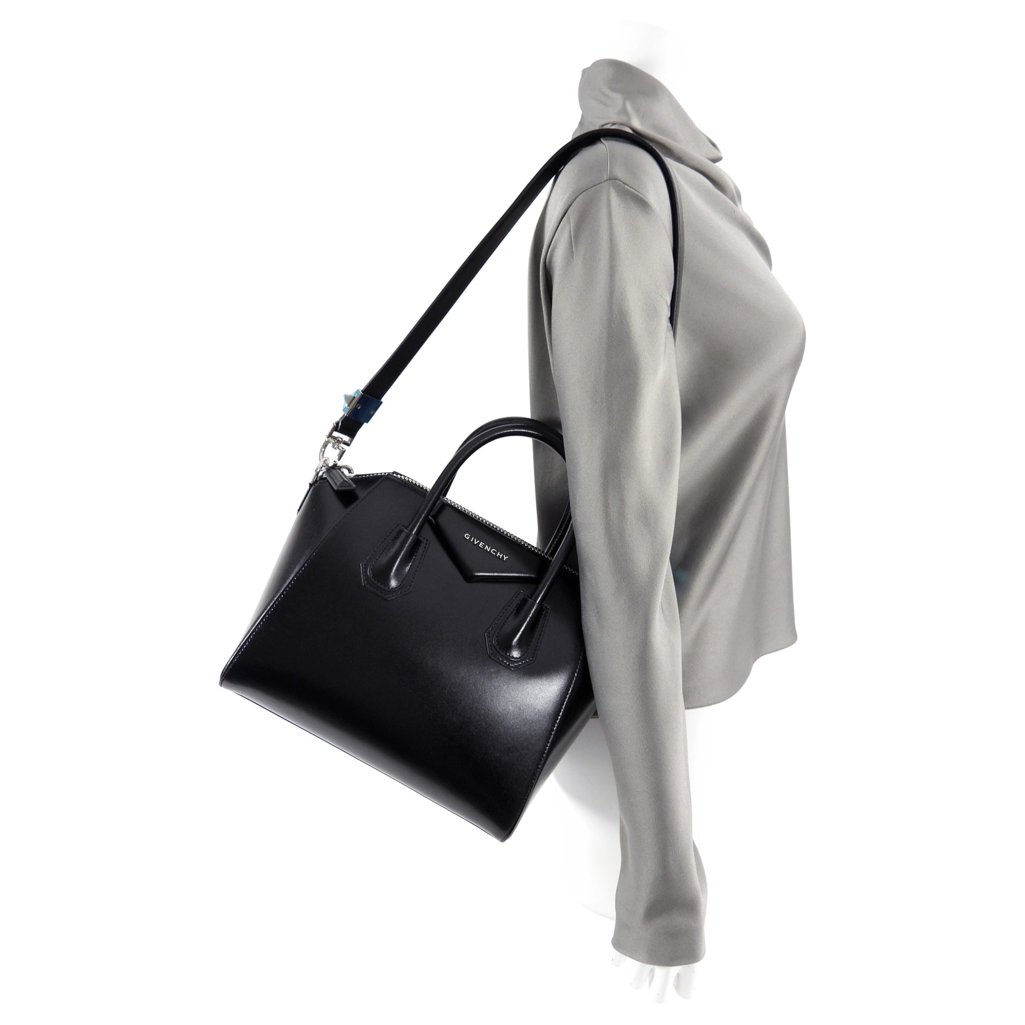 Givenchy Black Leather Small Antigona Bag
