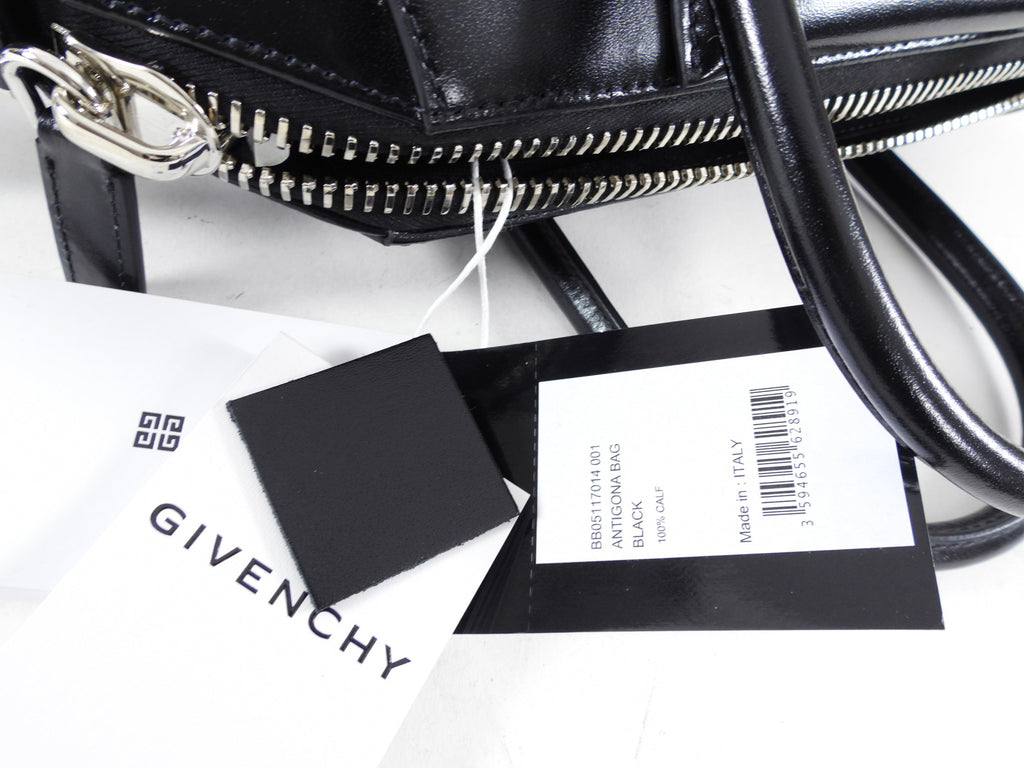 Givenchy Black Leather Small Antigona Bag