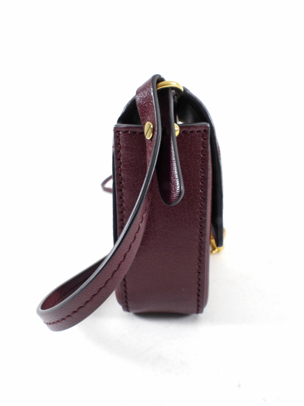Givenchy Aubergine Convertible Mini Pouch Baguette / Crossbody Bag