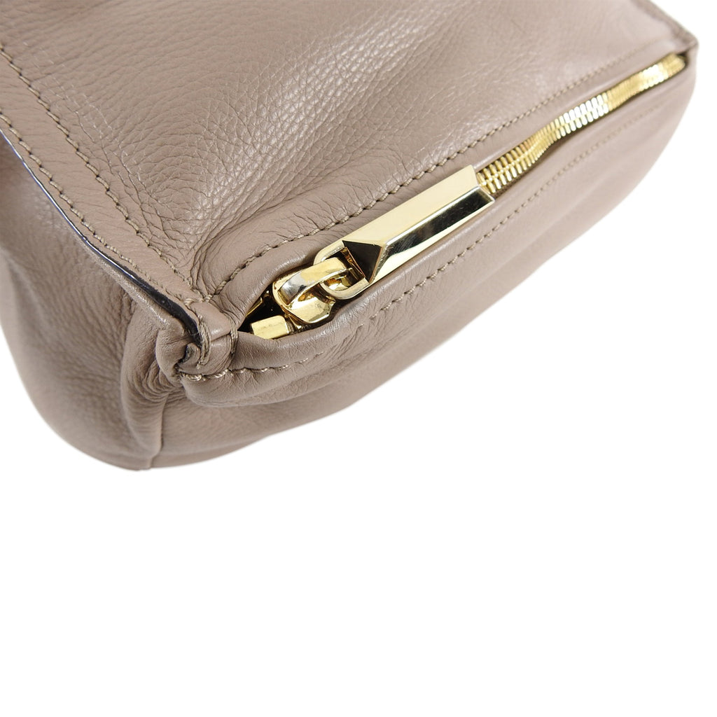 Givenchy Light Taupe / Beige Leather Small Pandora Bag