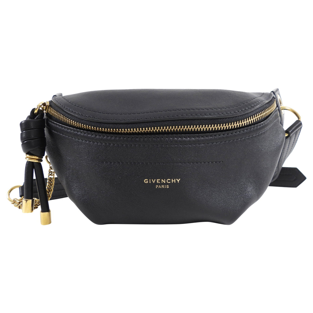 Givenchy Whip Mini Black Leather Belt Bag