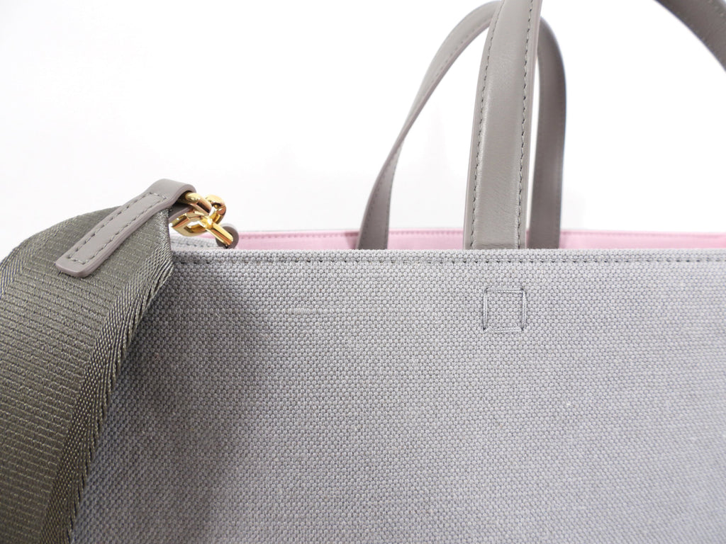 Givenchy Light Grey Canvas Medium G-Tote Bag