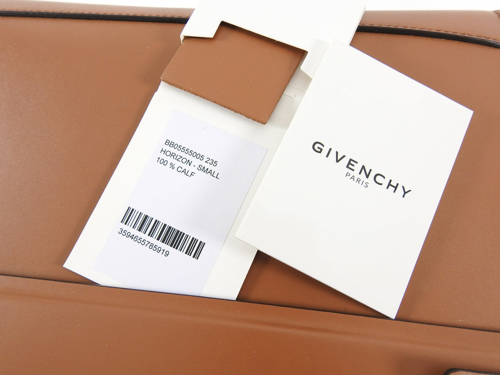 Givenchy Brown Small Structured Horizon Shoulder Bag