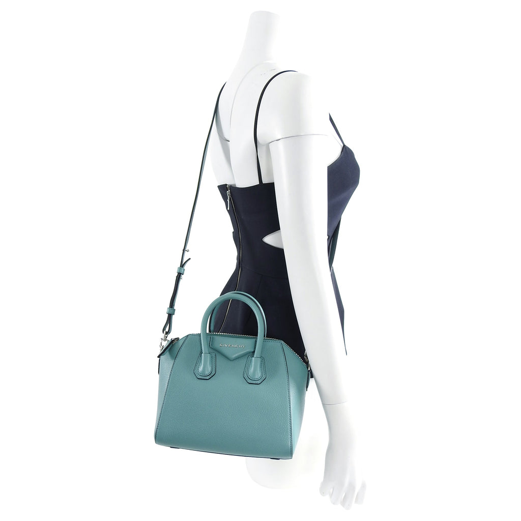 Givenchy Aqua Blue Antigona Mini Crossbody Bag
