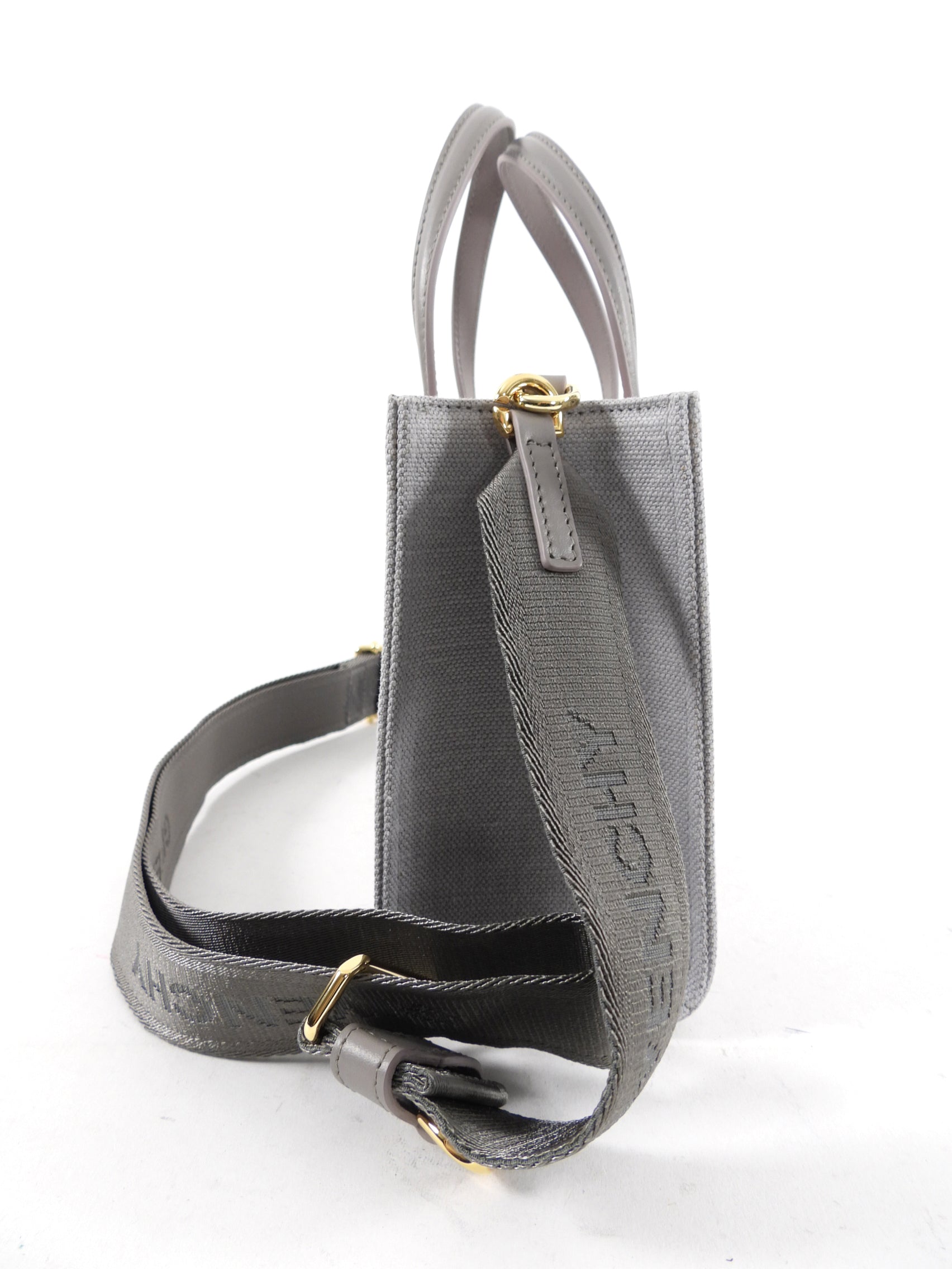 Givenchy Light Grey Canvas Mini G-Tote Bag