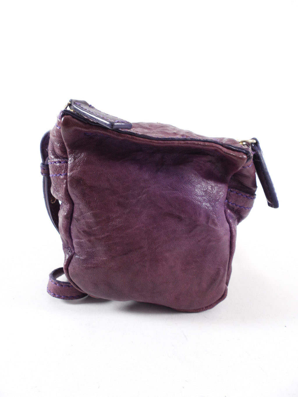 Givenchy Purple Aged Pepe Leather Mini Pandora Crossbody Bag