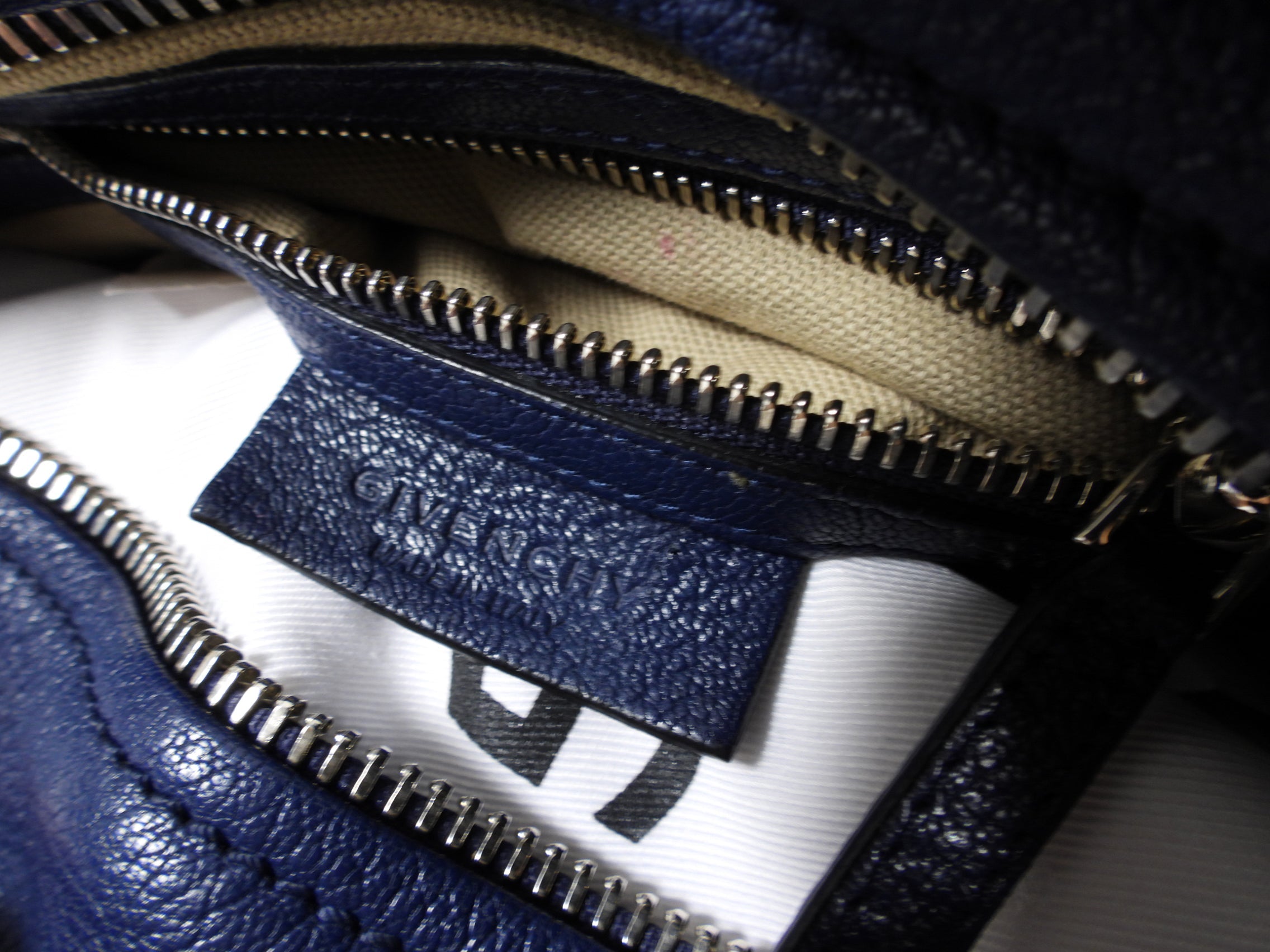 Givenchy Dark Blue Small Pandora Leather Bag