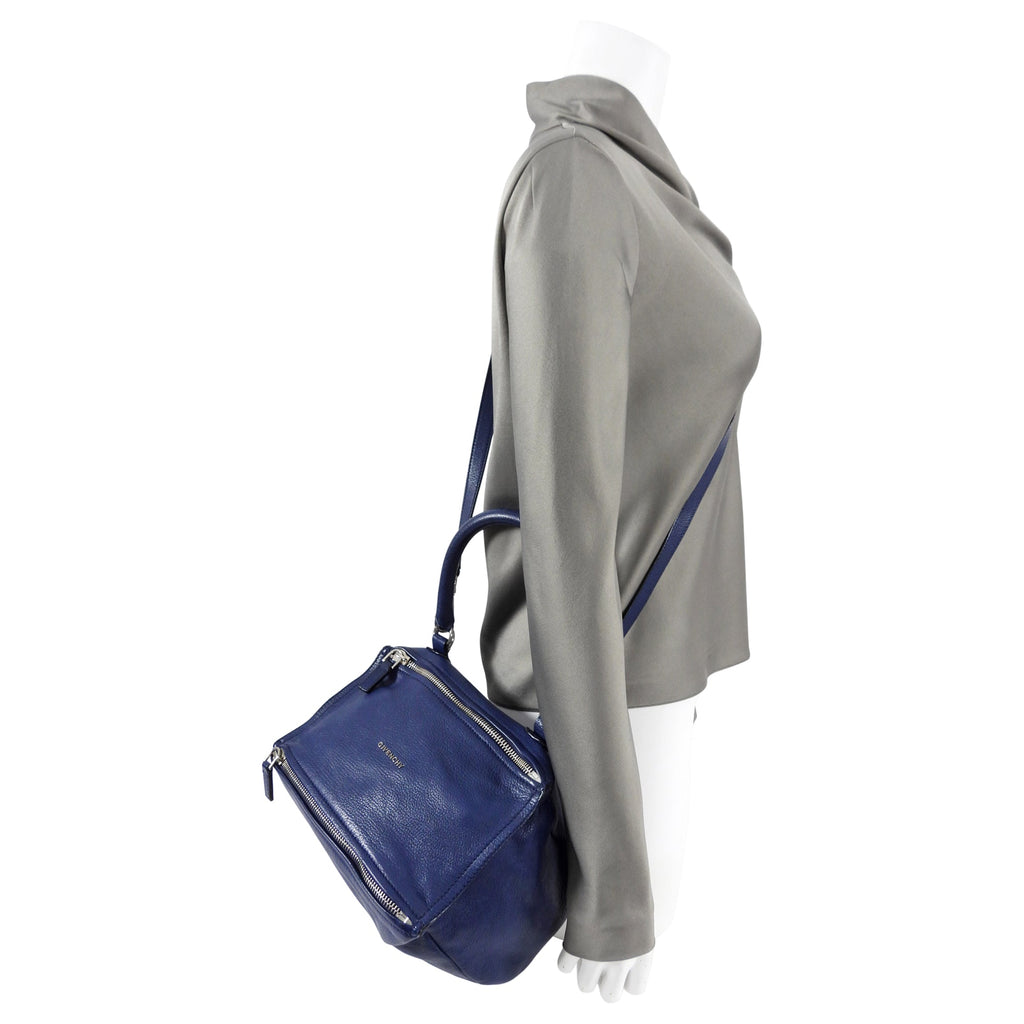 Givenchy Dark Blue Small Pandora Leather Bag