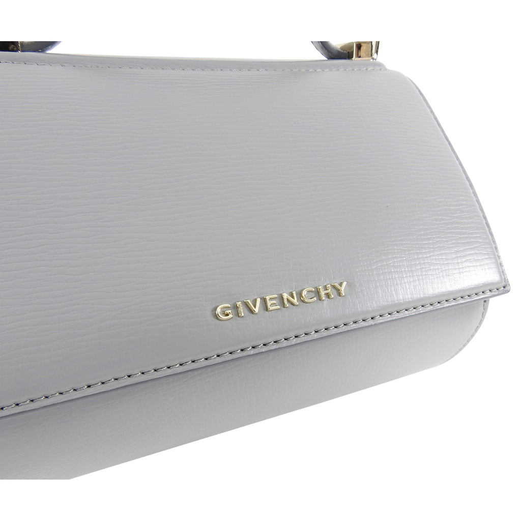 Givenchy Grey Mini Pandora Box Chain Crossbody Bag