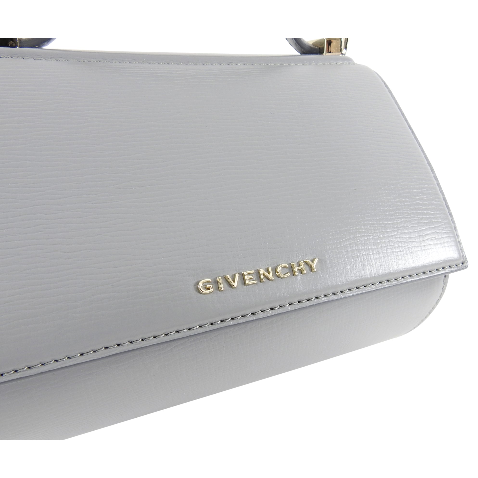 Givenchy Grey Mini Pandora Box Chain Crossbody Bag